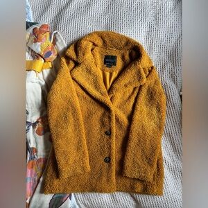 Burnt orange cozy coat